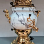 سماور گازی ثمین مدل سه کاره ظرفیت 6 لیتر