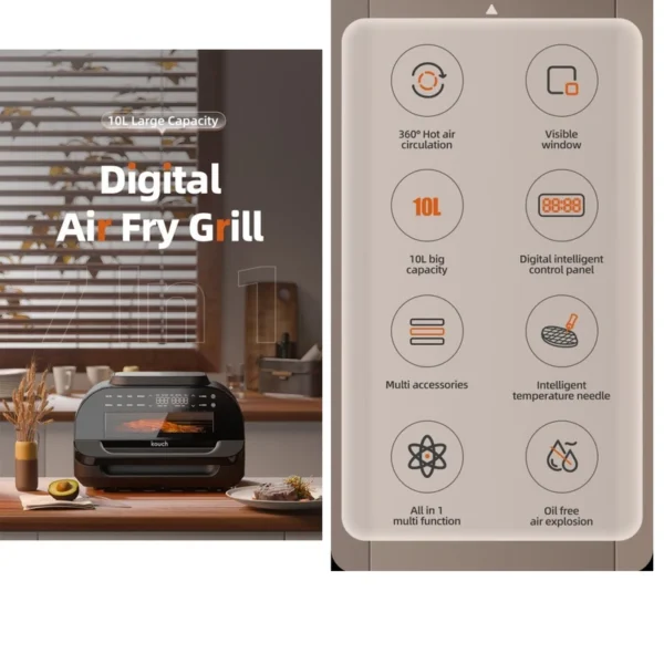 مولتی گریل کوخ مدل KFG2160 چند کاره