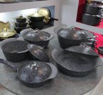 سرویس پخت و پز 10 پارچه گرانیت هارد درب فلزی ماهان