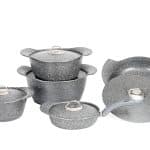 سرویس پخت و پز 10 پارچه گرانیت هارد درب فلزی ماهان